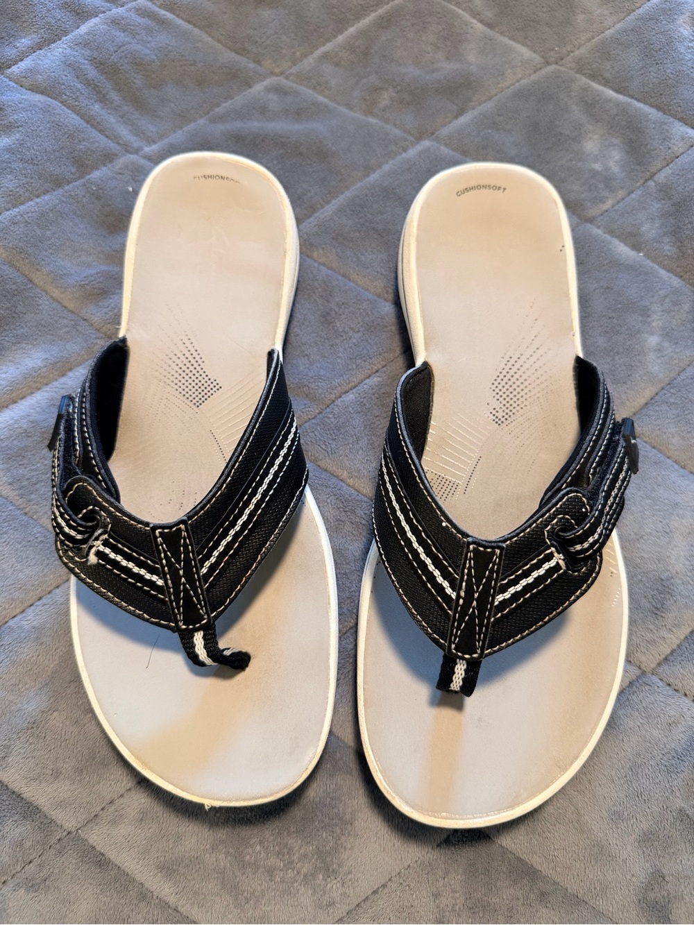 Casual Black Strap Women's Flip Flop Sandals